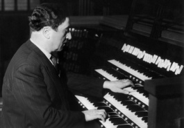 Maurice Durufle Playing The Organ In 1956